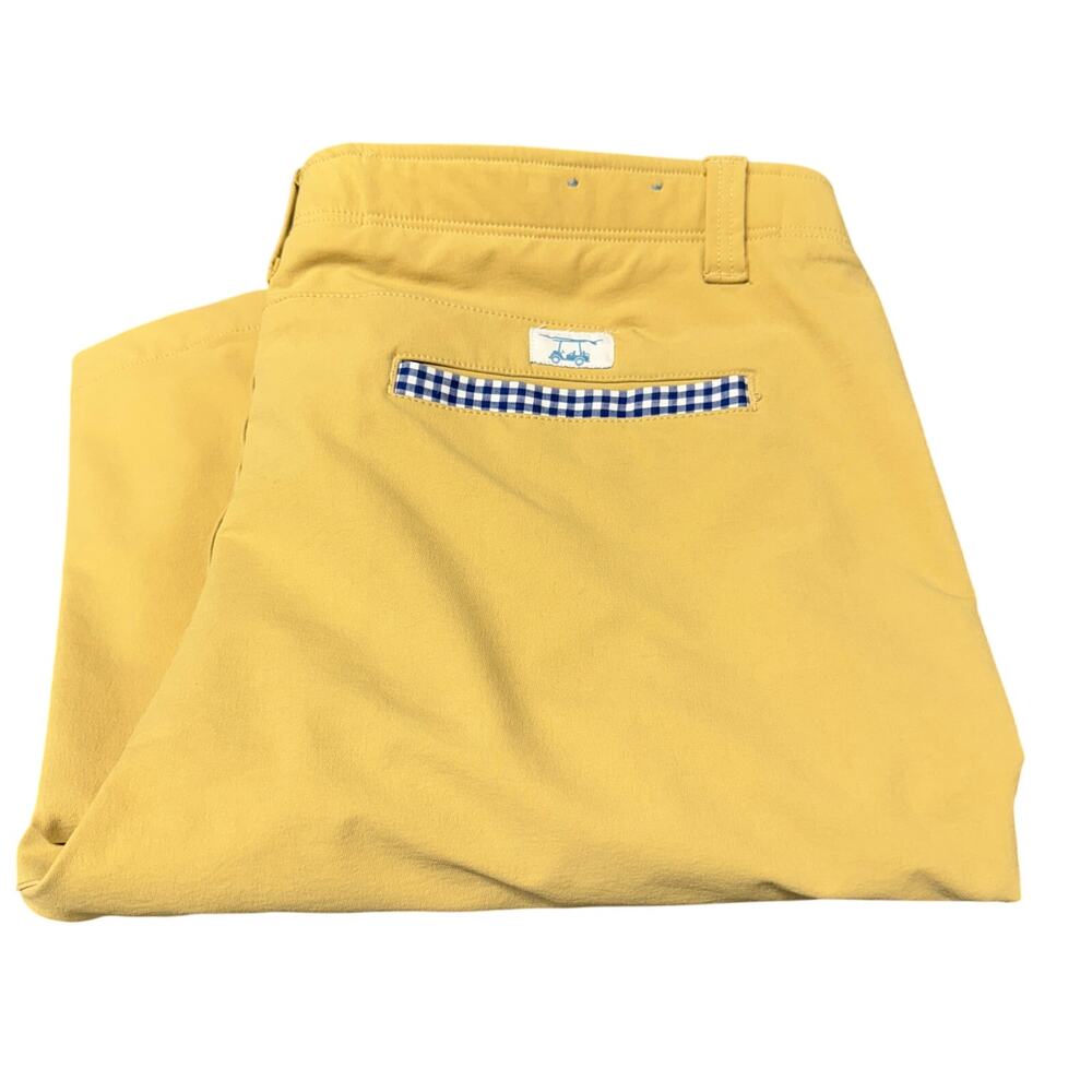 Bald Head Blues Pants Mens 40 (40x32 ACTUAL) Khaki Performance Golf Straight Leg